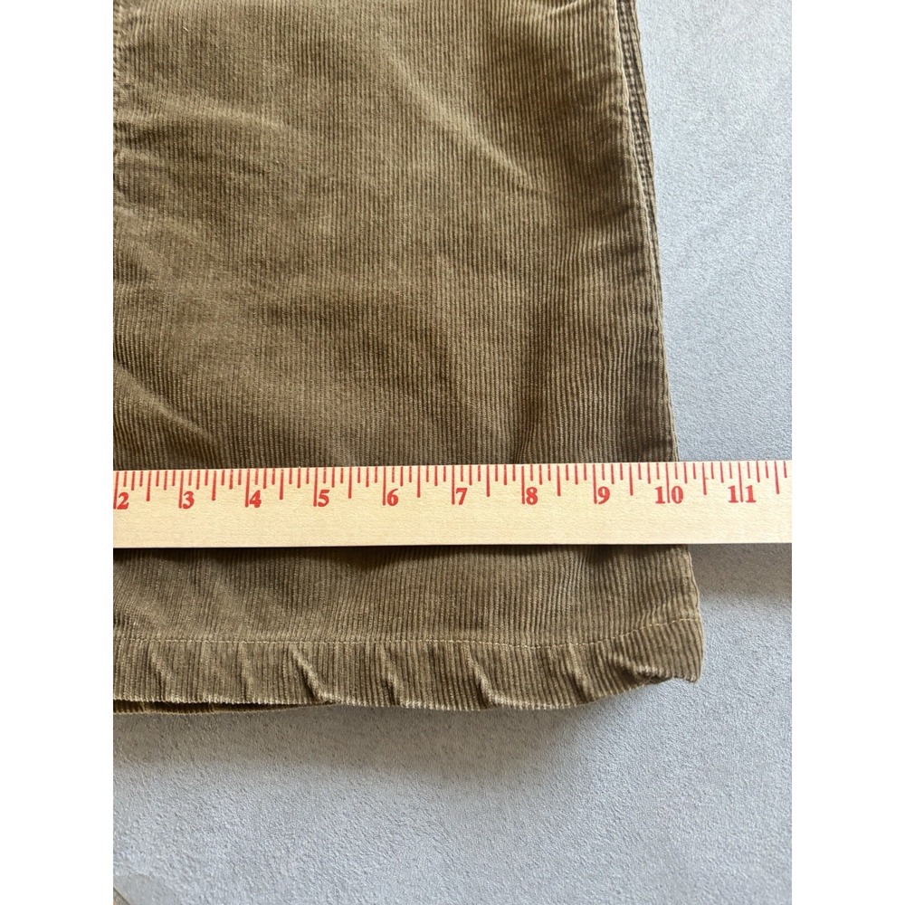 90s Vintage J. Crew Jeans Brown Corduroy Mid-Rise Boot Cut Sz 8 Indie Grunge - Picture 6 of 11